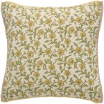 Ib Laursen Bavlněný povlak na polštář Vigga Yellow 50 × 50 cm, žlutá barva, textil