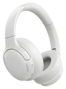 Baseus Bass BH1 Lite Starlight Off-White / Bezdrátová sluchátka / Bluetooth 6.0 / AI ENC / 80 h výdrže (6953156299290)