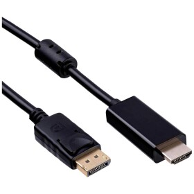Akyga kabel Konektor DisplayPort, Zástrčka HDMI-A 1.8 m černá AK-AV-05 HDMI kabel