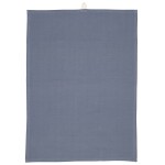 IB LAURSEN Bavlněná utěrka Sofus Plain Blue 50 x 70 cm, modrá barva, textil