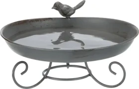 TRIXIE Napáječka/koupátko pro ptáky šedá / Napáječka pro ptáky / 0,8 l / O 22 cm (TX-55510)