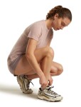 Dámské merino ponožky ICEBREAKER Wmns Multisport Light Micro, Pink Quartz/Java/Porcini velikost: 38-40 (M)