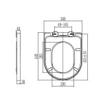 MEREO - WC kombi, vario odpad, kapotované, Smart Flush RIMLESS, keramické, vč. sedátka VSD91T2