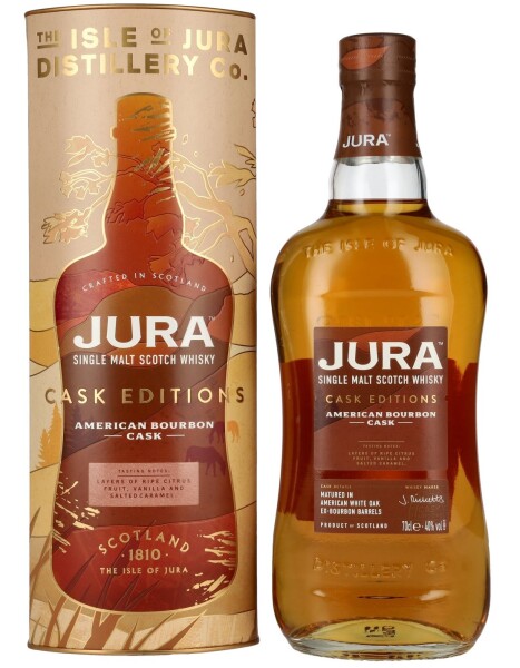 Jura American Bourbon Cask Single Malt Scotch Whisky 0,7L, 40%, -DB-