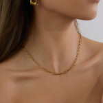 ELENYS Bold Chain – pozlacený náhrdelník 18K žluté zlato Délka: 40+5 cm / max. 45 cm