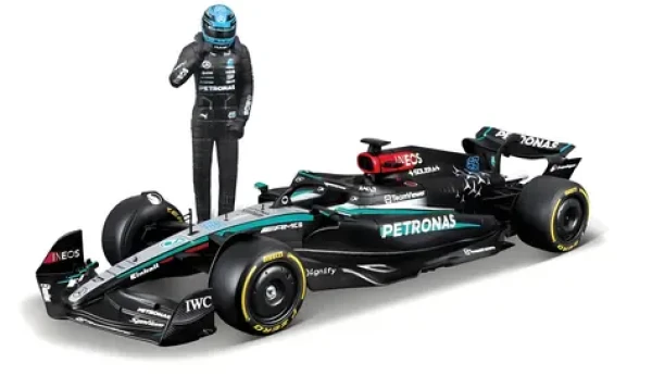 BBURAGO Model Mercedes-AMG Petronas W15 (2024) #63 George Russell