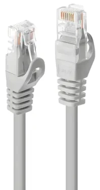 Lindy šedá / Patch kabel / Cat5e U/UTP / RJ45-RJ45 / 1 m (48362)