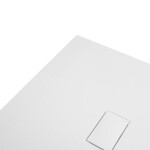 CERANO - Sprchová vanička čtvercová FlexiCut - SMC/minerální kompozit - upravitelná - bílá matná - 100x100x3 CER-666055