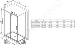 RAVAK - Blix Sprchová stěna BLSPS-80, 785-800 mm, lesklý hliník/čiré sklo X9BM40C00Z1