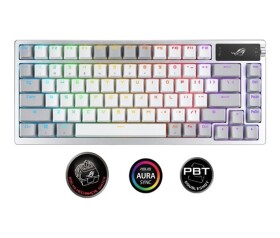 ASUS klávesnice ROG AZOTH Moonlight White, mechanická, Bluetooth, US, bílá EDF_1663025
