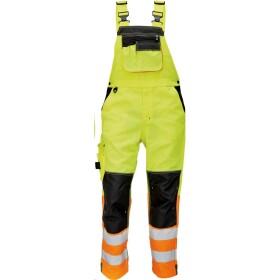 CRV Cerva Montérkové kalhoty KNOXFIELD Hi-Vis FL pánské reflexní s laclem elastické šle žluto-oranž. 60 žluto-oranžové