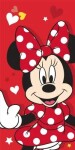 Jerry Fabrycs Disney Minnie Red heart JFK035276 plážová osuška červená 70x140