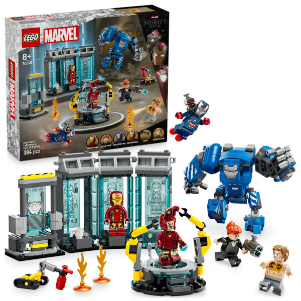 LEGO LEGO® ǀ Marvel 76315 Iron Man a jeho laboratoř: Síň brnění