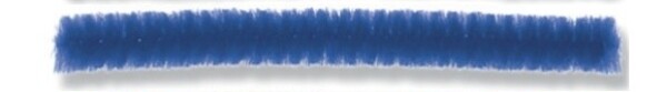 Heyda Plyšový drát 10 ks 8 mm 50 cm modrý