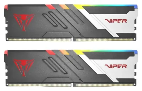 Patriot Viper Venom RGB 16GB (2x8GB) 6000MHz / DIMM / DDR5 / CL36 / XMP 3.0 / On-Die ECC / Unbuffered / 1.35V (PVVR516G600C36K)