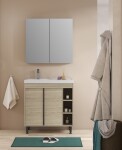 Koupelnová sestava s umyvadlem Naturel Lucca 79x70x45 cm dub mat LUCCASET80D LUCCASET80D