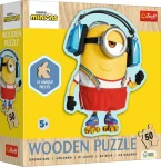 Trefl - Puzzle - Dřevěné obrysové puzzle Mimoni: Šílený Mimoň