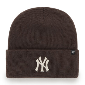 47 Brand Pánská zimní čepice New York Yankees MLB Haymaker '47 CUFF KNIT Brown