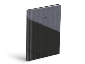 Týdenní diář 2026 MFP T805 A5 - PU gray/dark gray