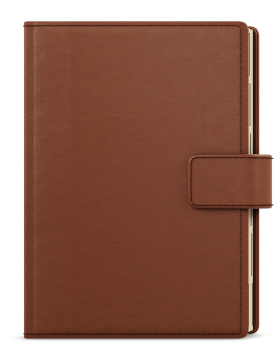 Týdenní diář 2026 Baloušek A5 Oskar - Elite hnědá