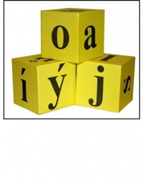 Demonstrační kostky s písmeny (3ks)