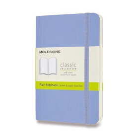 Zápisník Moleskine - měkké desky, S, čistý - nebesky modrý