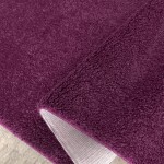 DumDekorace Shaggy koberec s vysokým vlasem tmavě fialové barvy Šířka: 80 cm | Délka: 150 cm