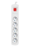 Armac ARC 5 3m kabel šedá / 5 zásuvek / Přepěťová ochrana (ARC5/30/SZ)