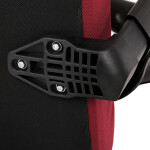 Kancelářská židle, potah bordó látka a černá síťovina MESH, houpací mech.