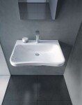 DURAVIT - DuraStyle Umyvadlo Med, 65x57 cm, bez otvoru pro baterii, s WonderGliss, alpská bílá 23306500701