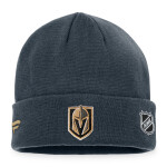 Fanatics Pánská zimní čepice Vegas Golden Knights NHL Authentic Pro Game & Train Cuffed Knit Black