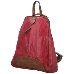 Trendy dámský koženkový kabelko-batůžek Lykos, vínový