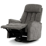Polohovací křeslo, šedá, látka, TV-H9327 GREY2