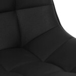 Barová židle, černá, látka,AUB-V3066 BK3