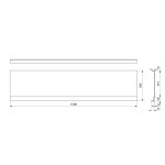 POLYSAN - DEEP PLAIN NIKA panel 150x36cm 73201
