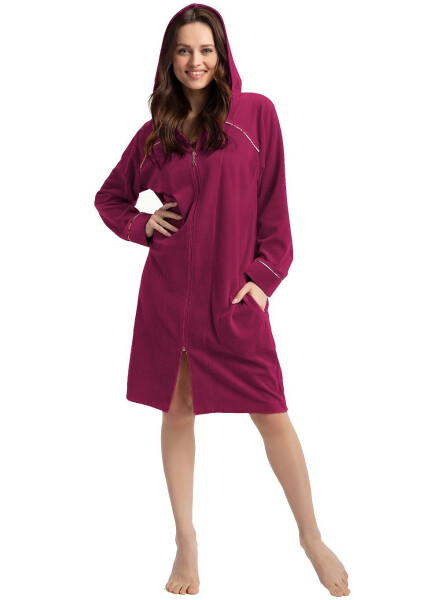 Dámský župan Luna 389 Velour 3XL Z24 kaštanové 3xl