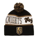Mitchell & Ness Pánská zimní čepice Vegas Golden Knights NHL Block Sweep Pom Knit