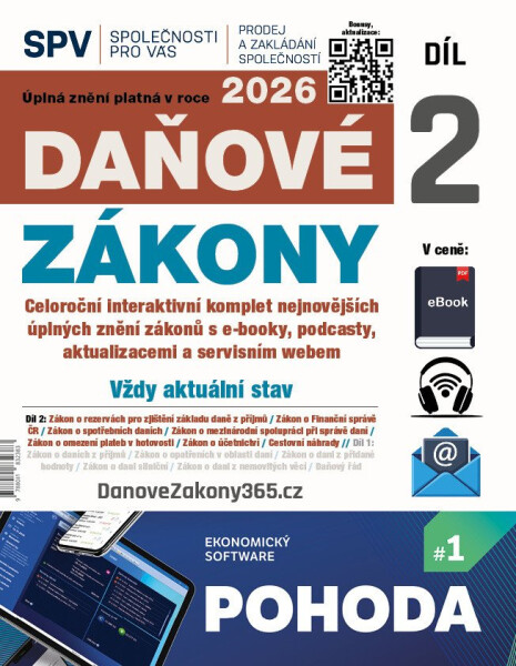 Daňové zákony 2026 (Díl 2.)