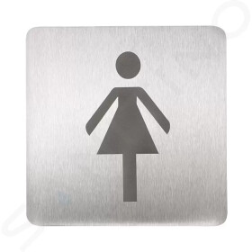SANELA - Příslušenství Piktogram WC ženy, nerez SLZN 44AB