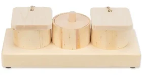TRIXIE Interaktivní dřevěná hračka pro králíky / Dřevo / 15 x 4,5 x 6 cm (G14-62821)