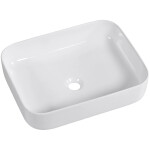 CERANO - Umyvadlo keramické Vizo - na desku - bílá lesklá - 50x39 CER-428434