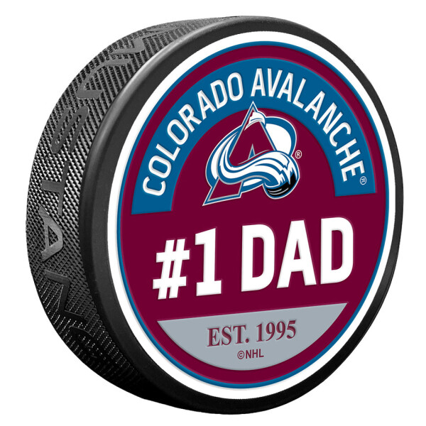 Mustang Puk Colorado Avalanche NHL #1 Dad Textured Puck