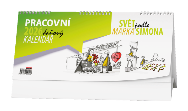 Stolní kalendář 2026 Baloušek - Pracovní daňový - Svět podle Marka Simona