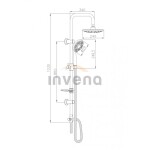 INVENA - Sprchový sloup SOCHO AU-59-001-C