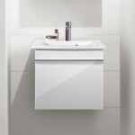 VILLEROY & BOCH - Venticello Umyvadlová skříňka, 47x42x43 cm, 1 zásuvka, Glossy White A93101DH