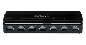 StarTech USB 3.0 Hub 7 Port / Rozbočovač / 7x USB-A / napájecí adaptér / černá (ST7300USB3B)