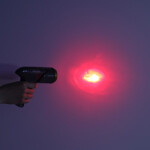 Dálkově ovládané laserové auto šedé