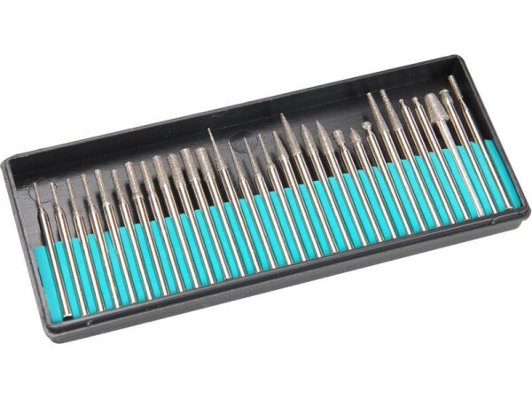 EXTOL CRAFT 73420 Nástavce na brusku, diamant. brusná tělíska, sada 30ks, st. 3,2mm