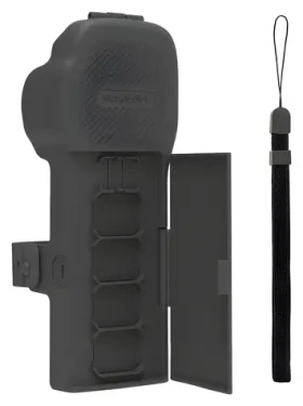 Sunnylife OP3-K019 šedé / Pouzdro / DJI Osmo Pocket 3 / Popruh a šňůrka na krk (OP3-K019-GY)