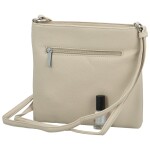 Stylová dámská koženková crossbody kabelka Walida, krémová